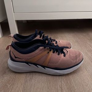 HOKA ONE ONE Women's Tivra Peach Blue Running Shoes